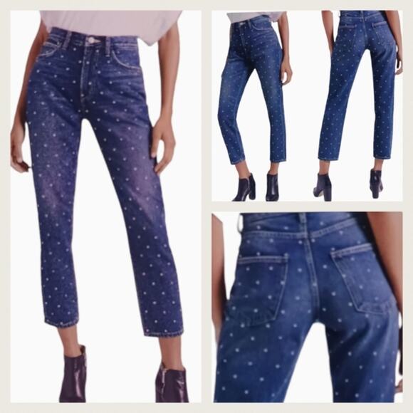 Current Elliot Vintage Crop High Waisted Slim EUC $328 Size 29J1349